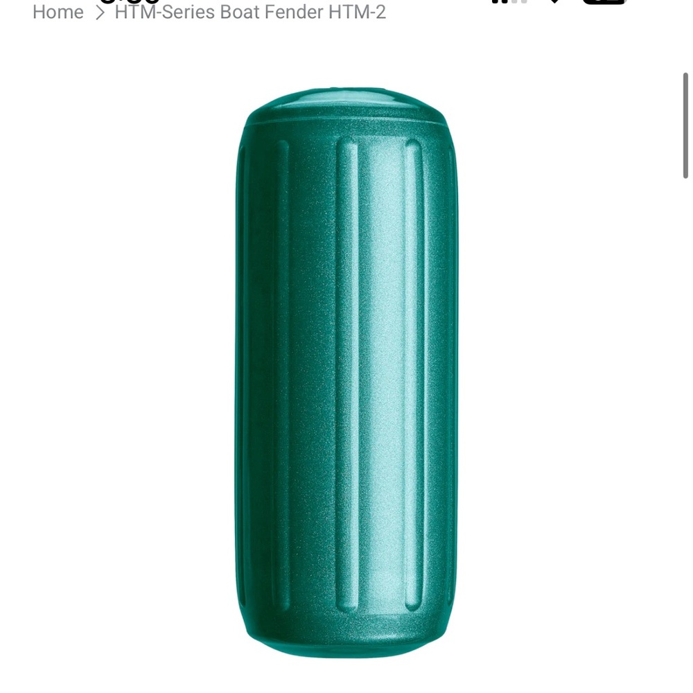 8.5” x 20.5” Metallic green fender new